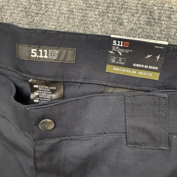 5.11 Ripstop TDU cargo pants relaxed fit blue men's size 2XL 40x32
